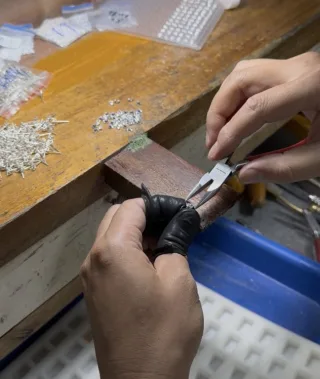 Stone Setting at our Guangzhou factory